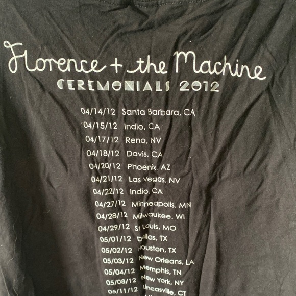 Florence + The Machine Tee Concert T-Shirt. 2012 - Picture 3 of 7